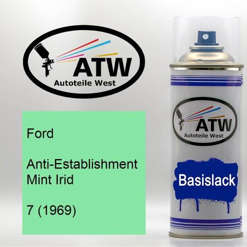 Ford, Anti-Establishment Mint Irid, 7 (1969): 400ml Sprühdose, von ATW Autoteile West.